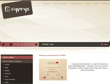 Tablet Screenshot of cyprys.pl